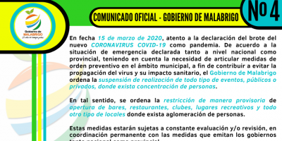 ATENCIÓN - Comunicado Oficial Nº 4
