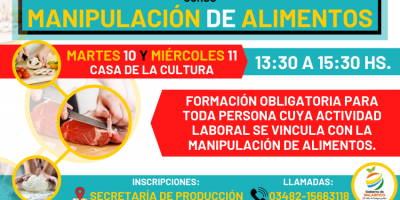 Curso de manipulación de alimentos