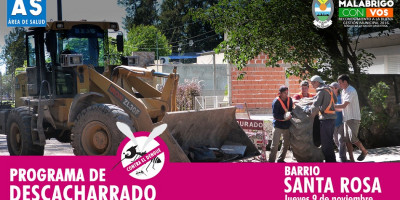 Descacharrado en Barrio Santa Rosa