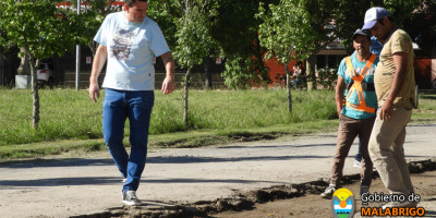 Reparaciones en calle Juan Manuel de Rosas