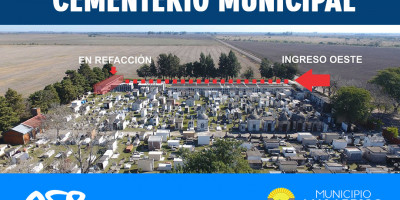 Obras en el Cementerio Municipal: Inhabilitación momentánea de la galería sur-oeste