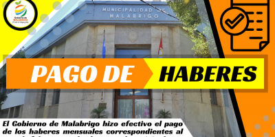 Pago de haberes mes de febrero