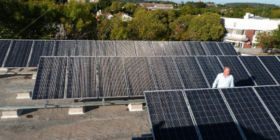 Finalizó la instalación del  Sistema Solar Fotovoltaico en el edificio municipal