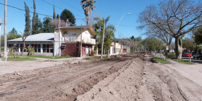 Pavimentación: Trabajos en Av. 18 de Junio