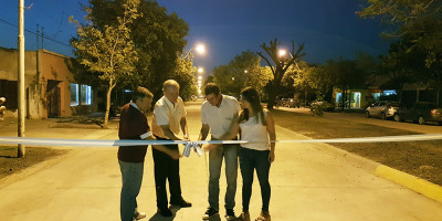 Se inauguraron oficialmente la pavimentación de Boulevares