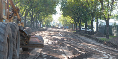 Comenzaron los trabajos de Pavimentación