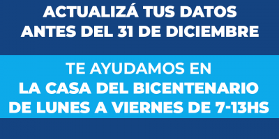 PROGRESAR: Actualización de Datos