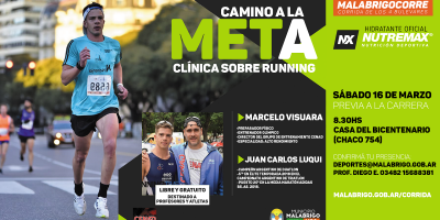 No te lo pierdas: Clínica sobre Running + #MalabrigoCorre2019