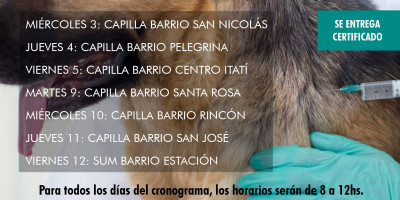 Campaña de Vacunación Antirrábica Gratuita