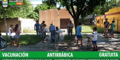 Último día para realizar la Vacunación Antirrábica Gratuita