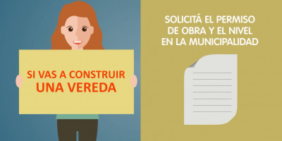 Qué debo tener en cuenta par la construcción de veredas?
