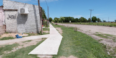 Construcción de veredas comunitarias