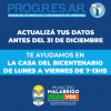 PROGRESAR: Actualización de Datos