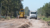 Avanza la obra de enripiado en el acceso al Frigorífico